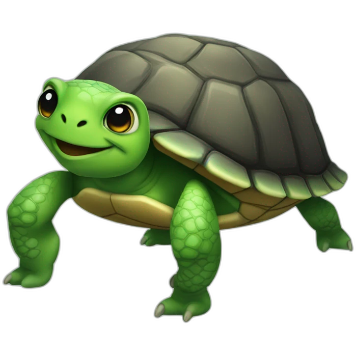 Twerking turtle emoji