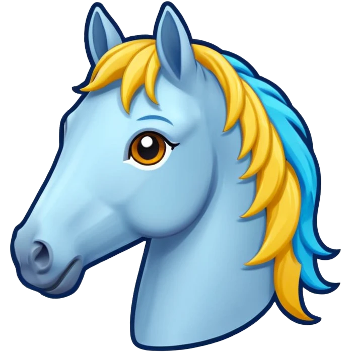 More cartoon horse stickers emoji