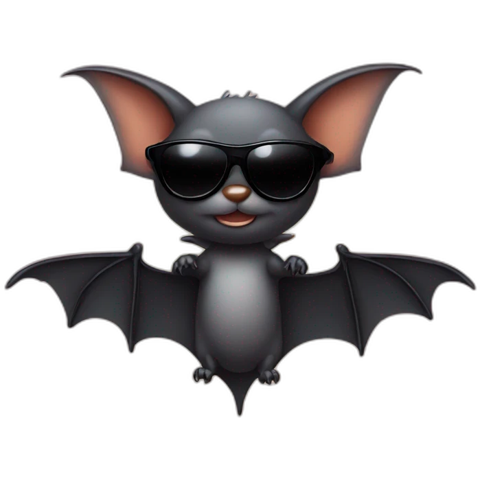 Bat with sunglasses  emoji