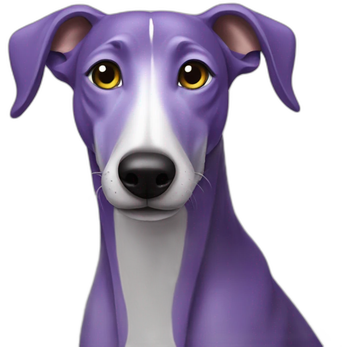 purple-greyhound emoji