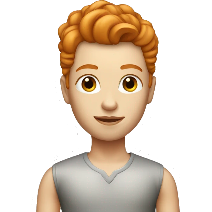 Ginger top model emoji
