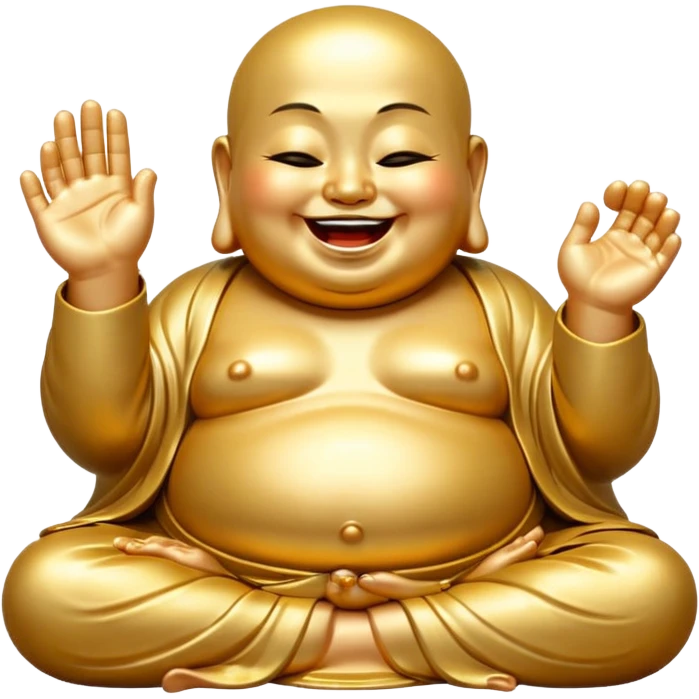 Laughing buddha emoji
