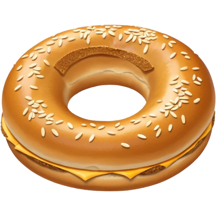 Mutlu simit emoji