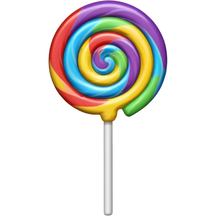 Colorful lollipop emoji