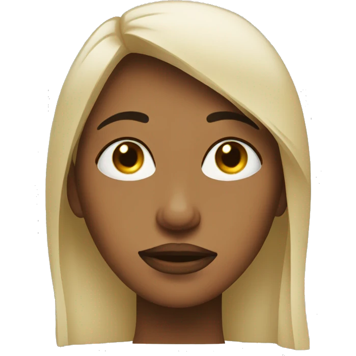 Woman who with tears of streaming down her face emoji