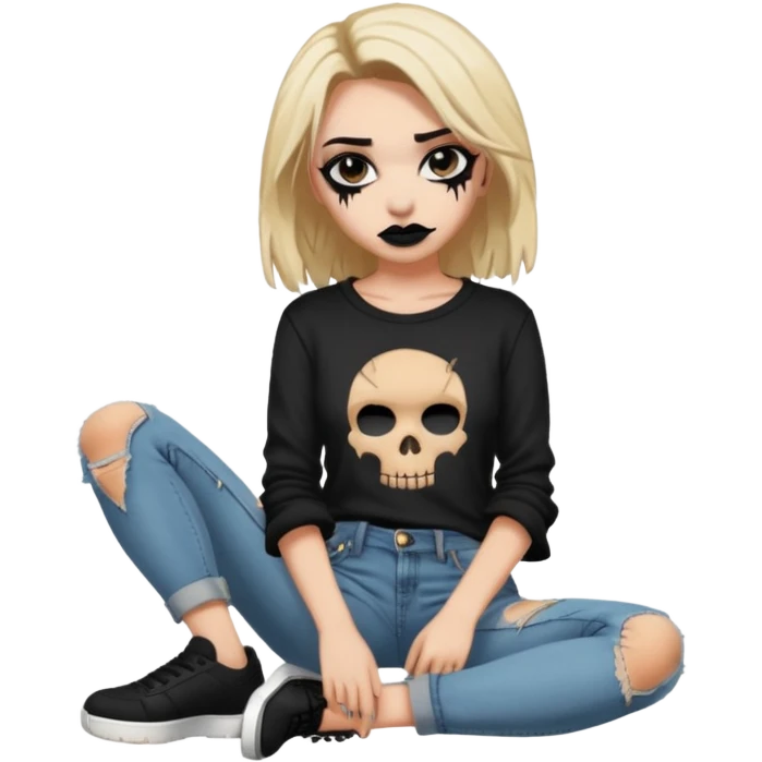 Alternative grunge person emoji