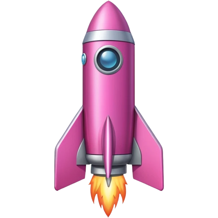 cohete rosa emoji