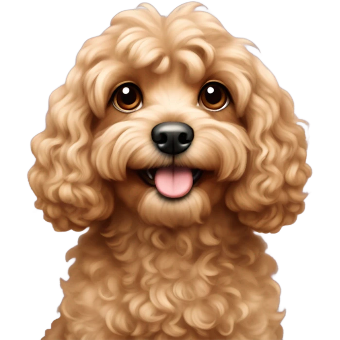 light brown cavapoochon emoji
