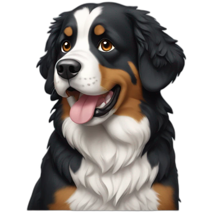 Berner sennen dog emoji