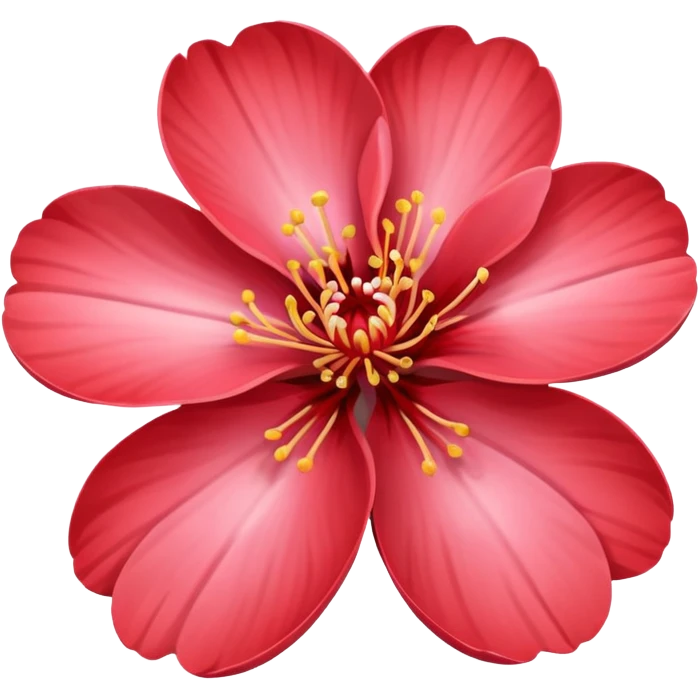 red sakura flower emoji