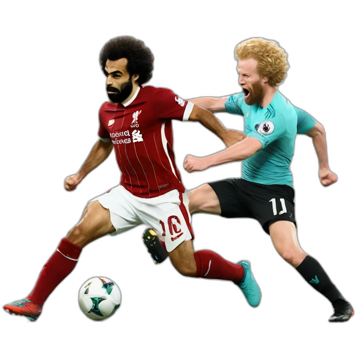 Mo salah fighting erling halland emoji