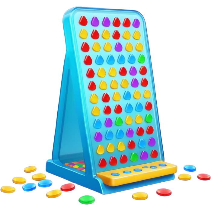 plinko board with colorful chips falling emoji