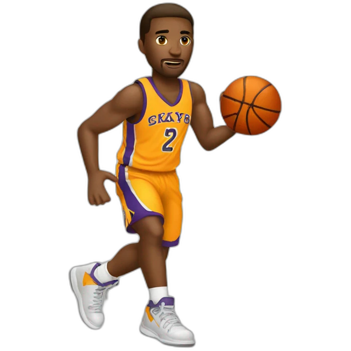Basketball player shooting emoji