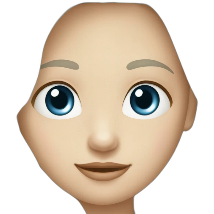 dochter met witte huidskleur emoji