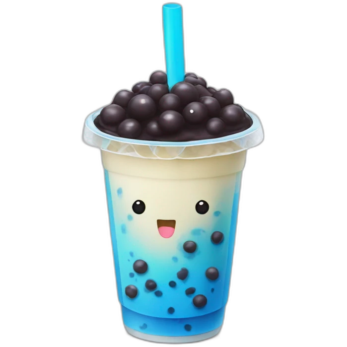blue bubble tea emoji