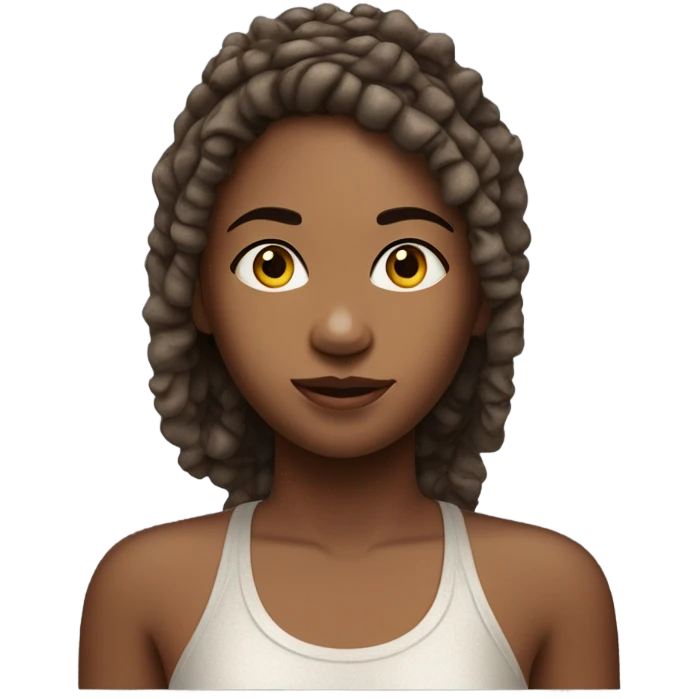 Girl sweating in sauna emoji