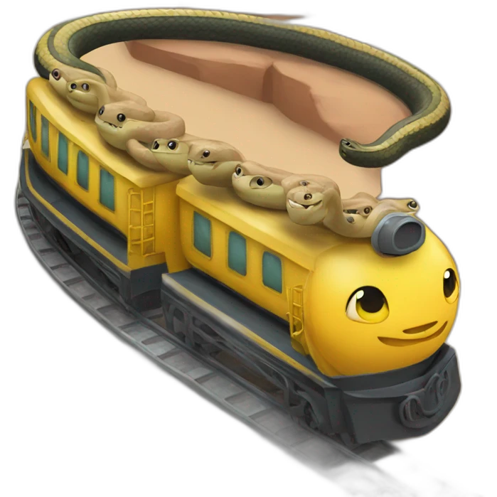 Snake train emoji