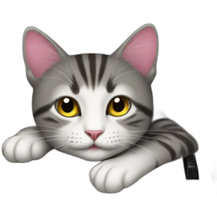 Cats on piano emoji
