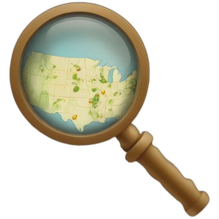 map and magnifying glass emoji