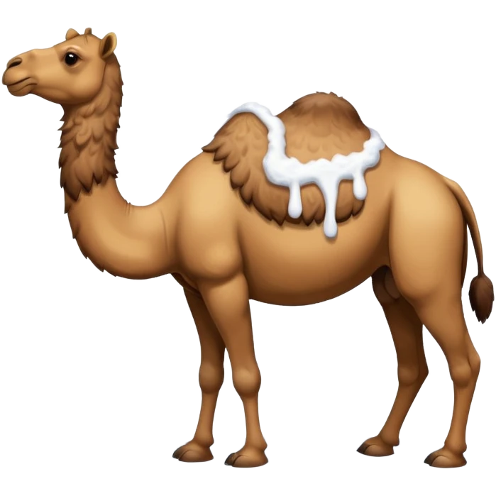 a camel in snow emoji