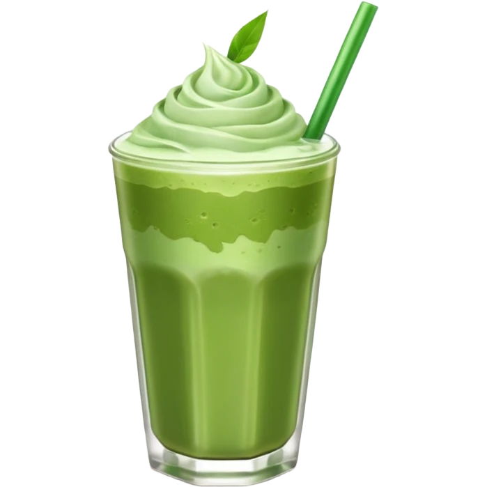 iced matcha latte  emoji