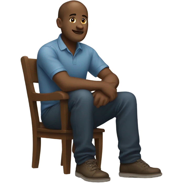 man with large feet emoji