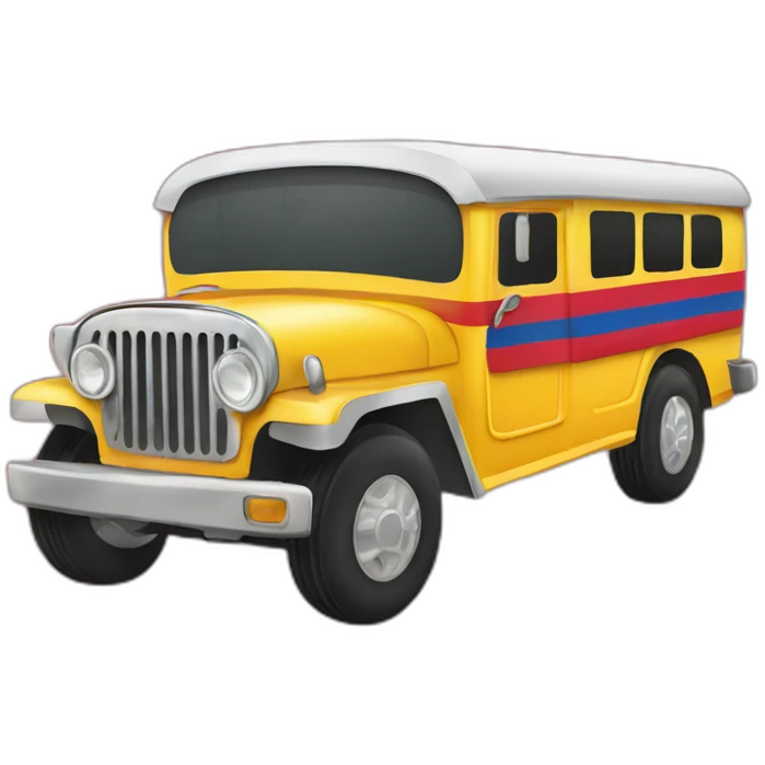 Jeepney philippines emoji