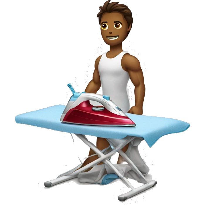 ironman ironing clothes emoji