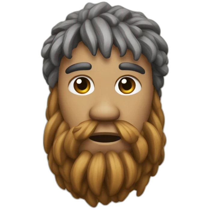 Moaï qui bois du vien emoji