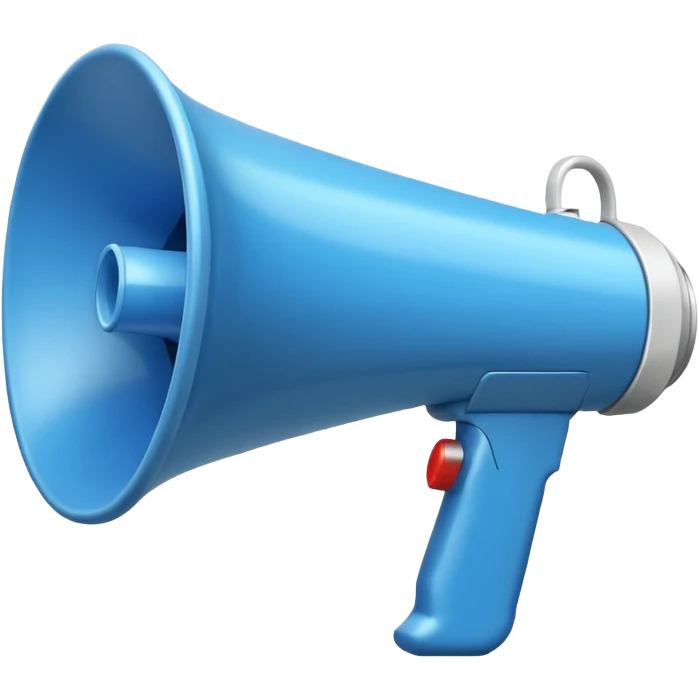 megaphone white emoji