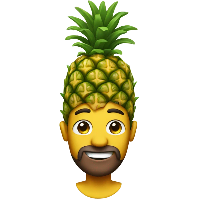 Pineapple man emoji