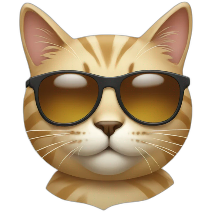 Cat with sunglasses emoji