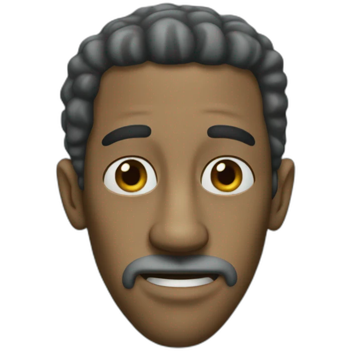 black man with squidward's nose emoji