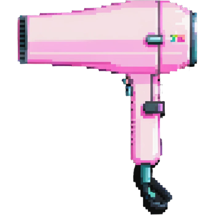 pastel pink hair dryer emoji