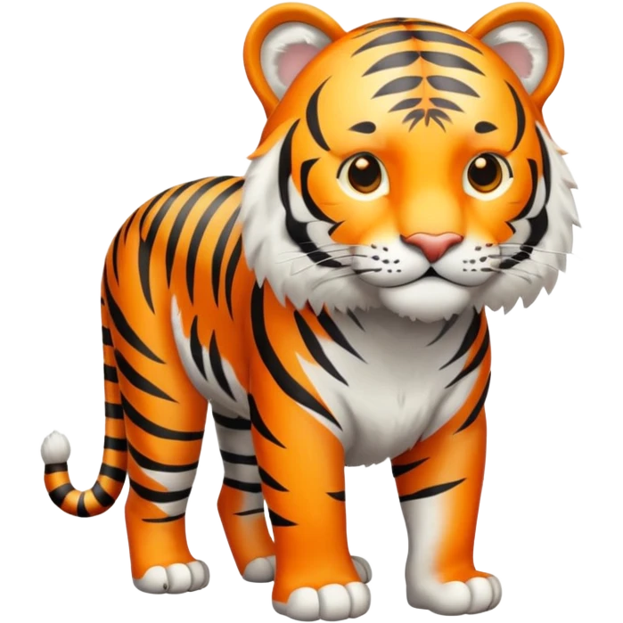 Tiger WHITE FULLBODY emoji