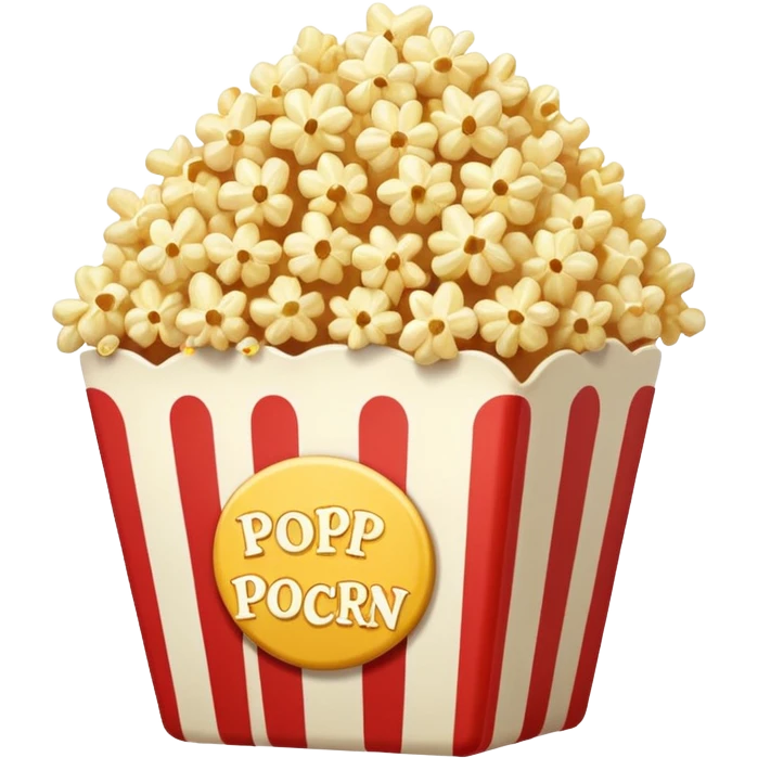 a single grain of  Popped Popcorn emoji