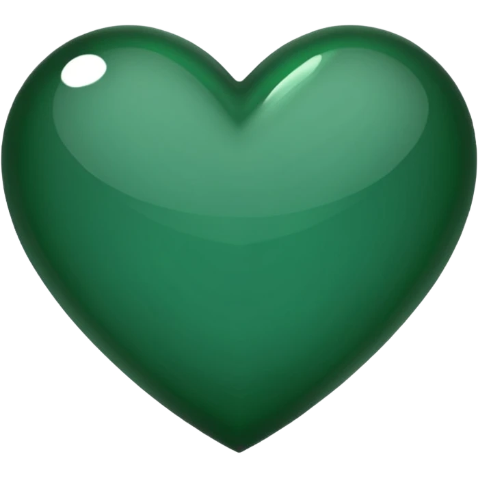 dark green heart emoji with sharp edges  emoji