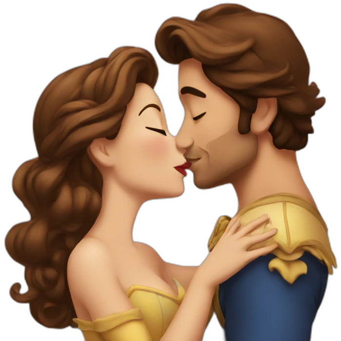kissing belle emoji
