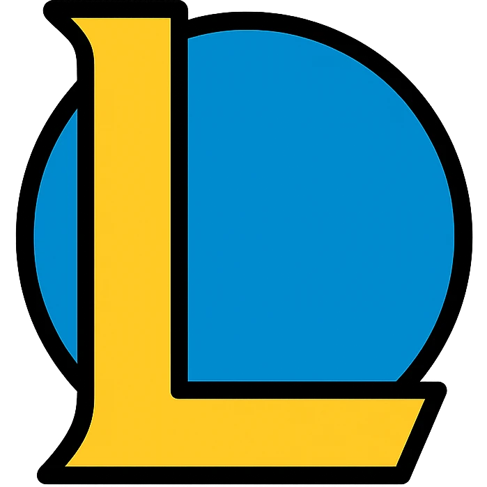 colored League of Legends logo icon emoji