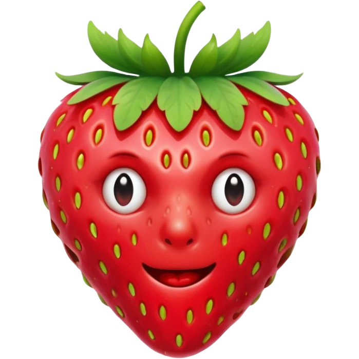 strawberry mixed with 67 brainrot emoji