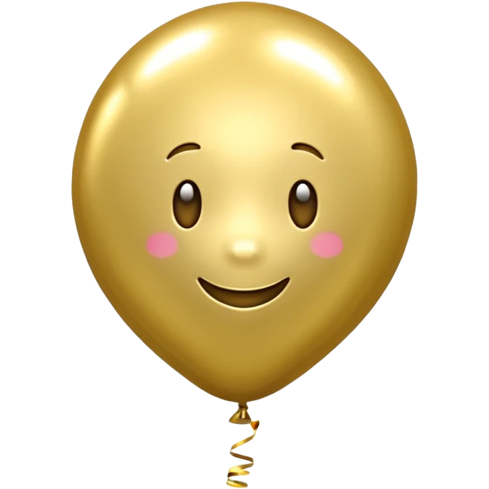 gold balloon emoji