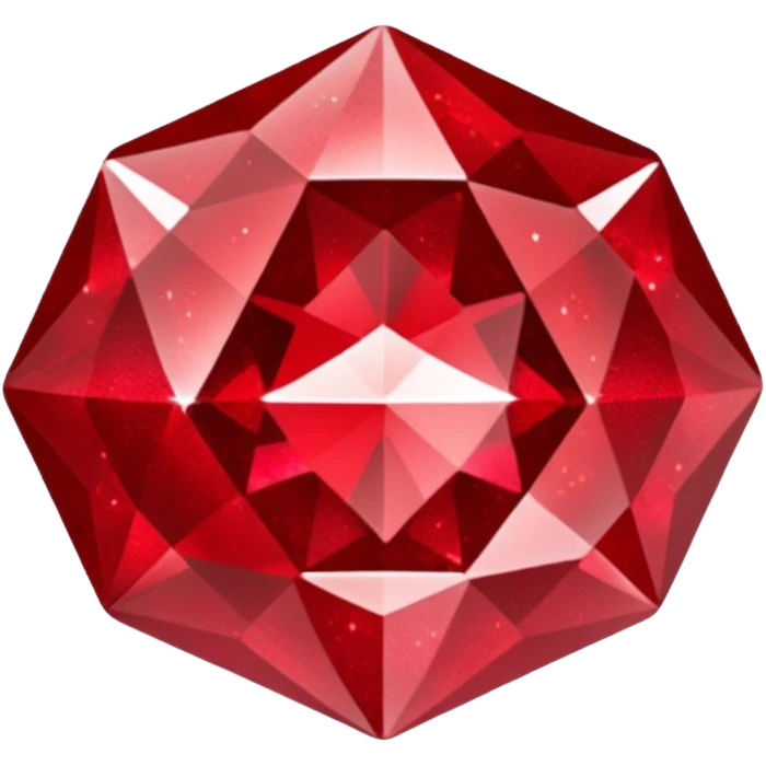 red glitter crystal emoji