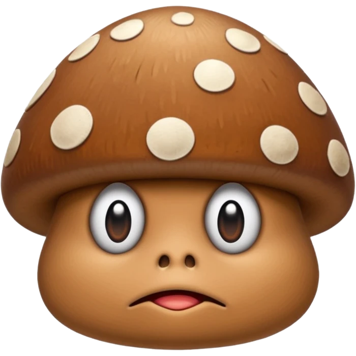 A Goomba emoji