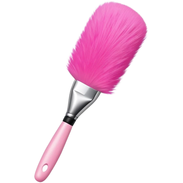 pink makeup brush emoji