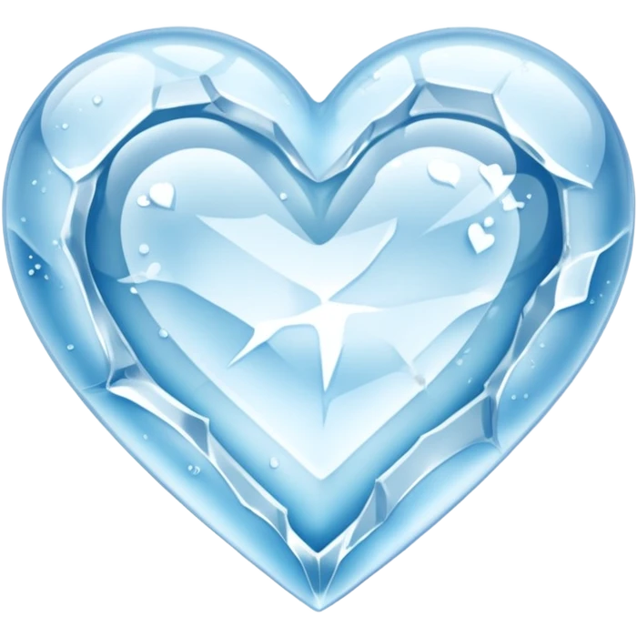 winter themed heart emoji