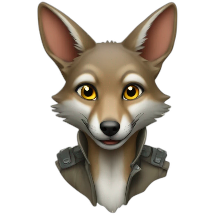 Jackal naughty emoji