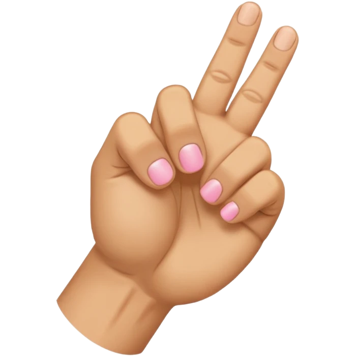Closed fist with pinky finger sticking up emoji
