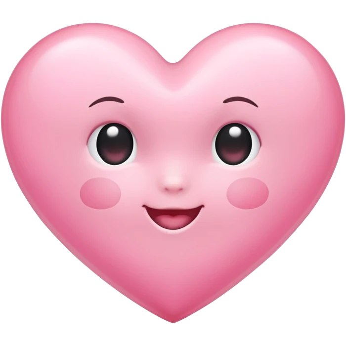 light baby pink heart emoji