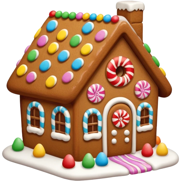 Gingerbread house emoji
