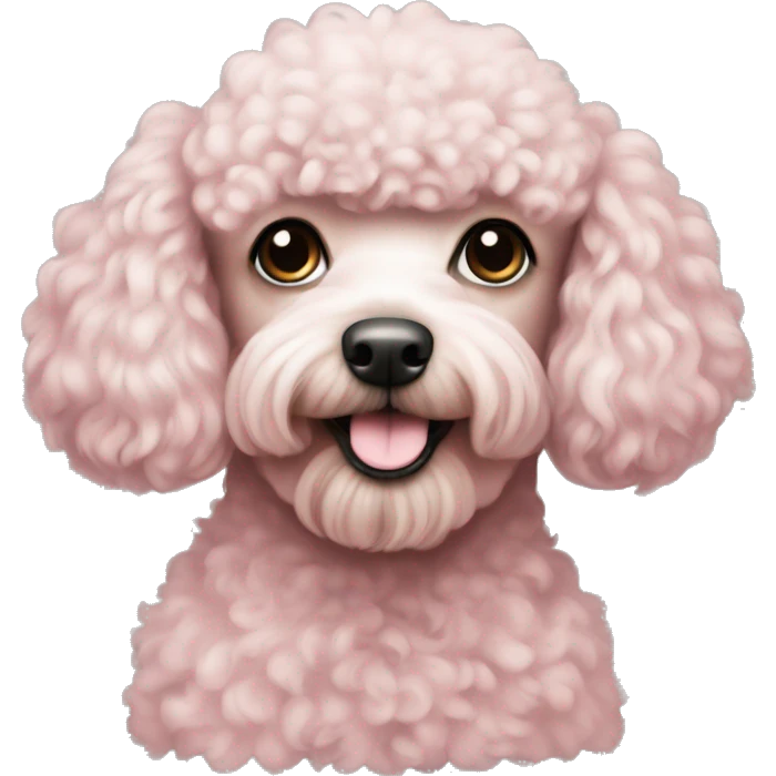 poodle pink color emoji